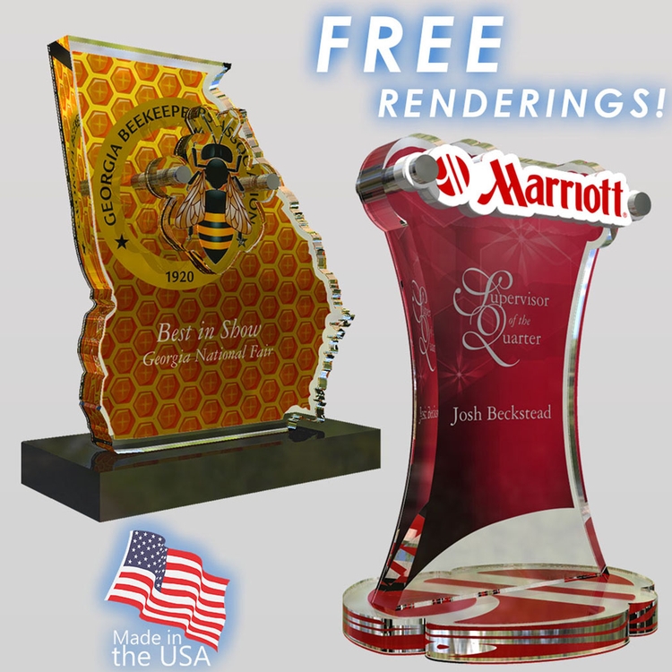 Logocut Series 300 Custom Acrylic Award 1