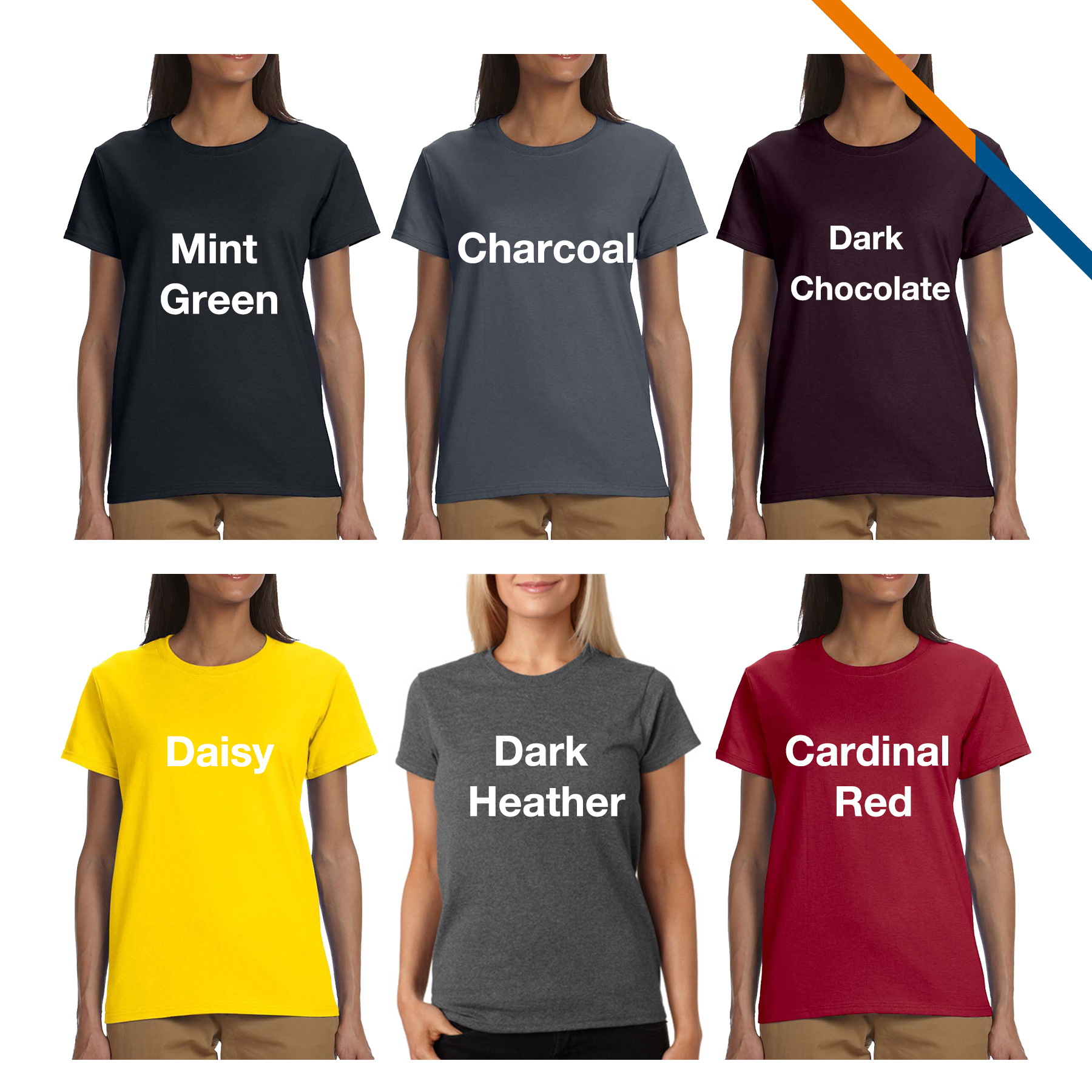 Gildan® 6.1 oz 100% Cotton Preshrunk Ladies T-shirts 6