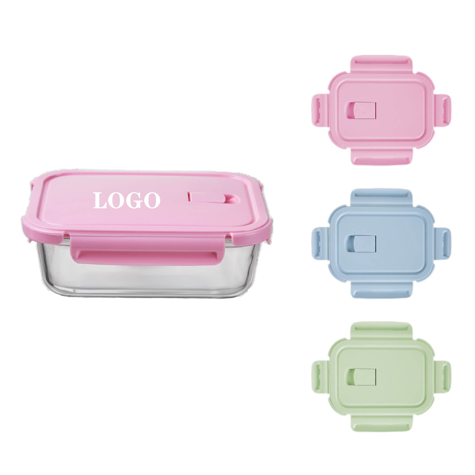 MOQ 5 pcs Reusable Glass Meal Prep Box 2