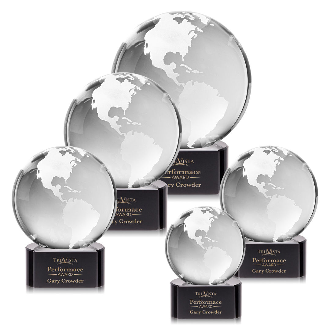 Globe Award on Paragon Base - Black