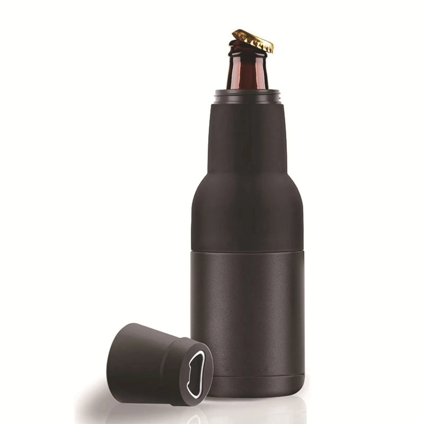 12oz Bottle Shaped Double-Insulated Beer Cooler with Opener 13