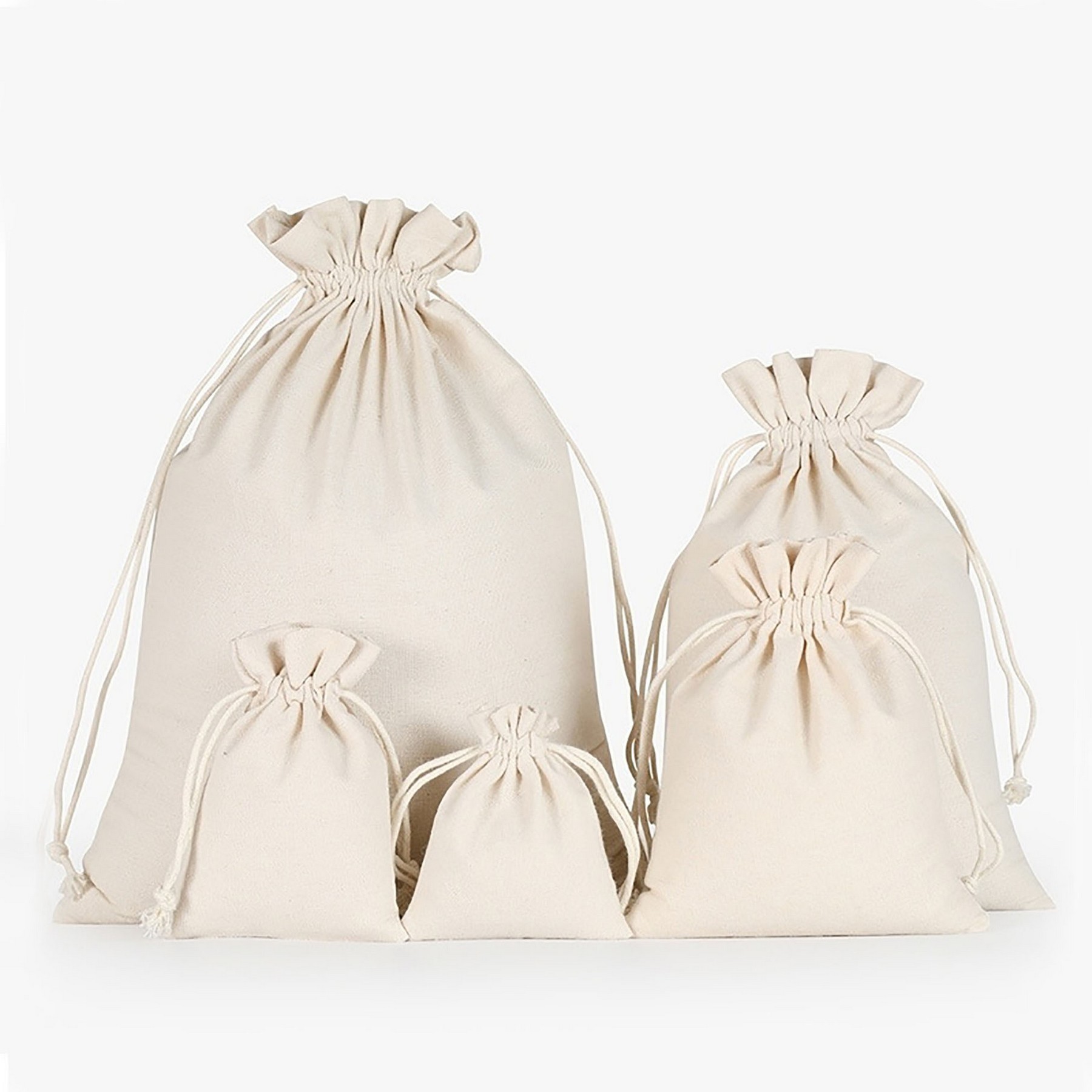 Cotton Reusable Produce Bags Biodegradable Linen Bag 6