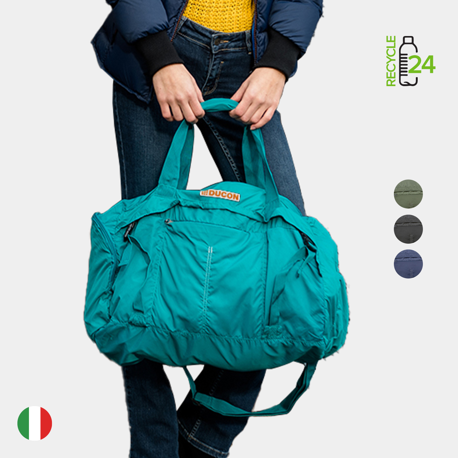 TUCANO - Italy® Recycled Exclusive Foldable Duffle Bag 9