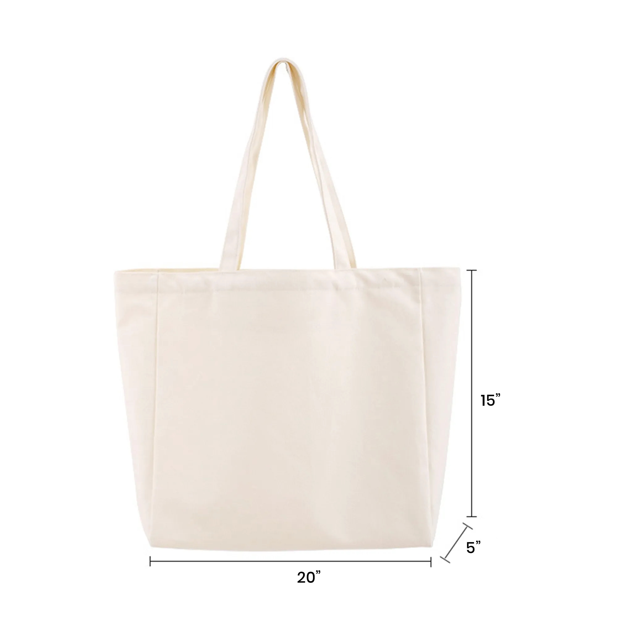 Reusable Heavy Duty Cotton Canvas Tote Bag 1