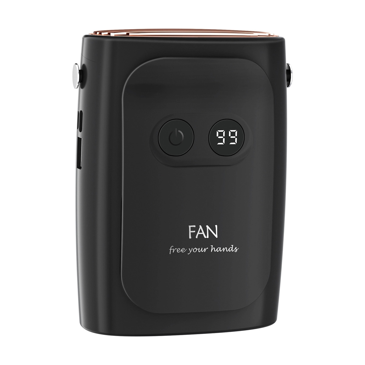 2 In 1 10000mAh USB Rechargeable Power Bank Luxury Waist Fan 7