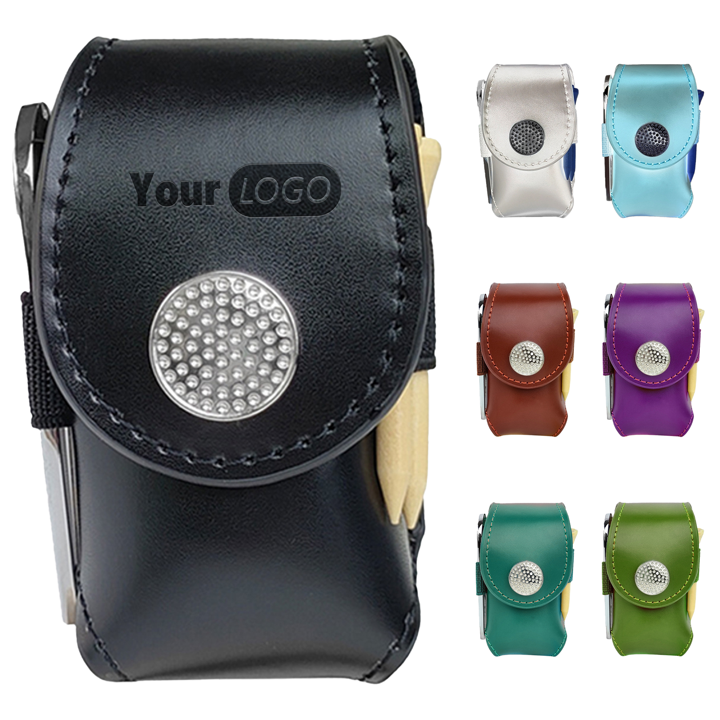 Leather Multi Functional Golf Accessory Bag 2
