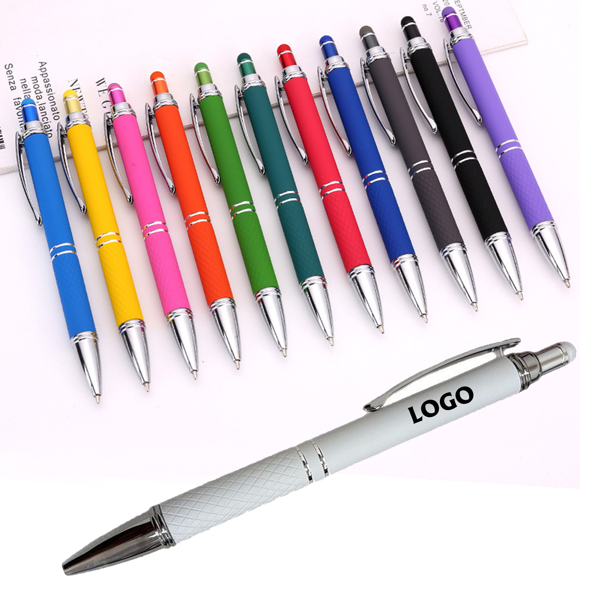 Click Metal Stylus Ballpoint Pen 1
