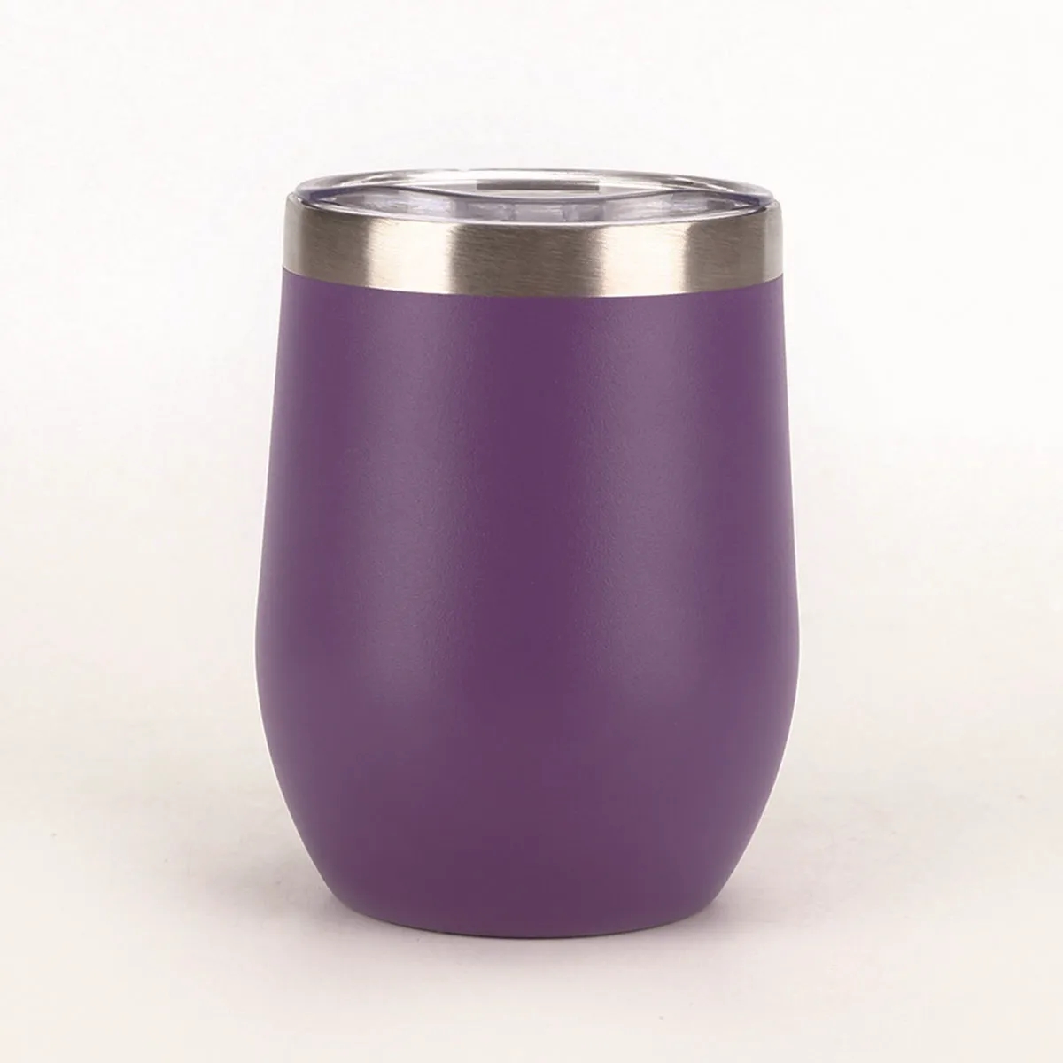 Stemless Double Wall Stainless Steel  Wine Tumbler with lid 7