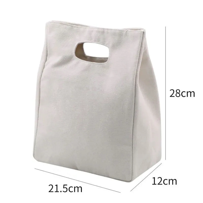 Insulated Canvas Lunch Cooler Bag 5