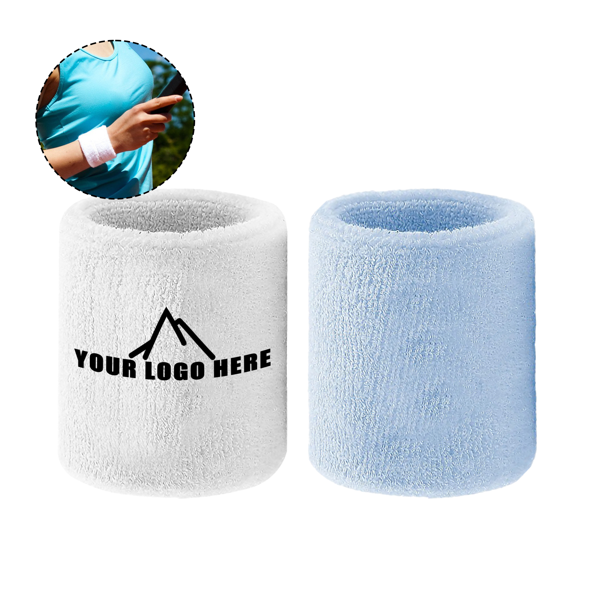 Colorful Cotton Sports Wristbands 2