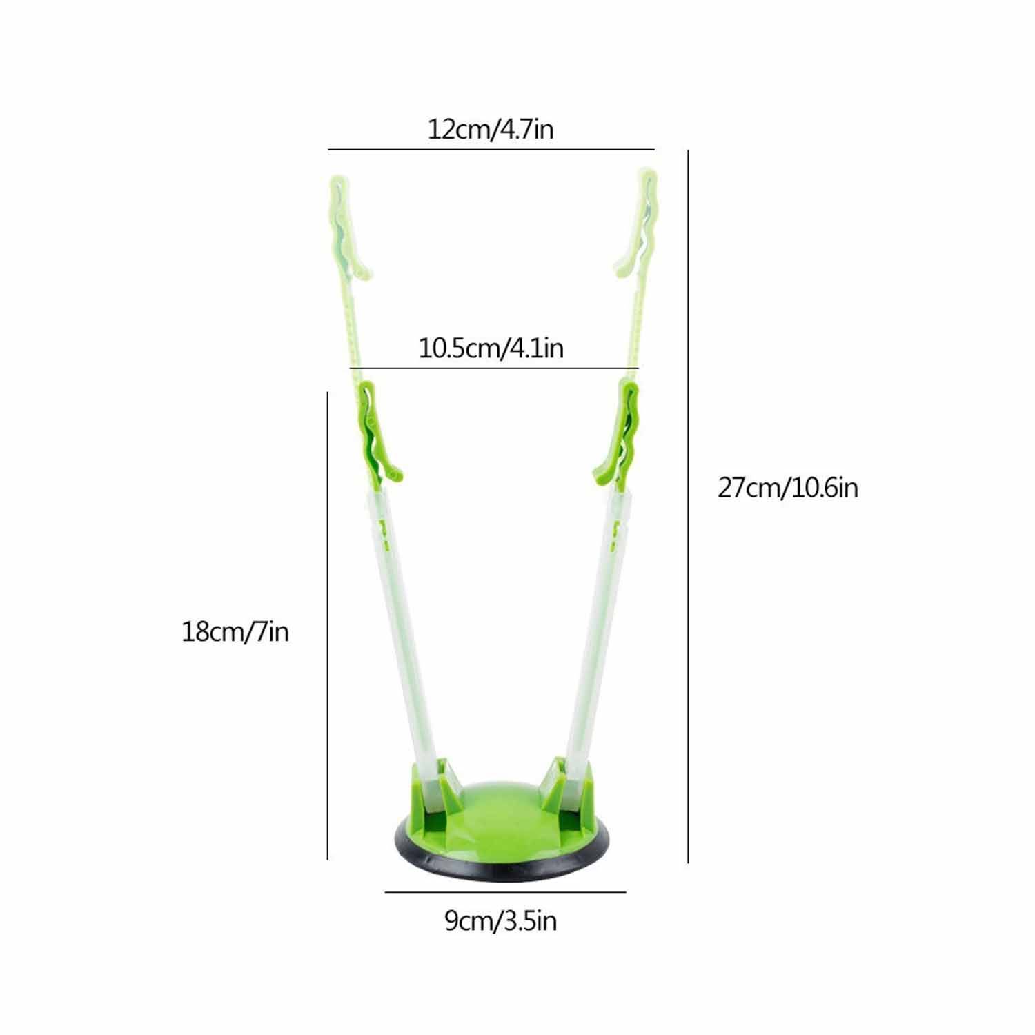 Adjustable Plastic Sandwich Bag Clip W/ Non-Slip Rubber Base 2