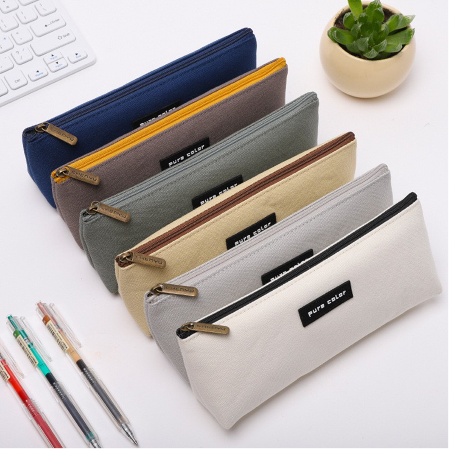 Canvas Pencil Case Bag 7
