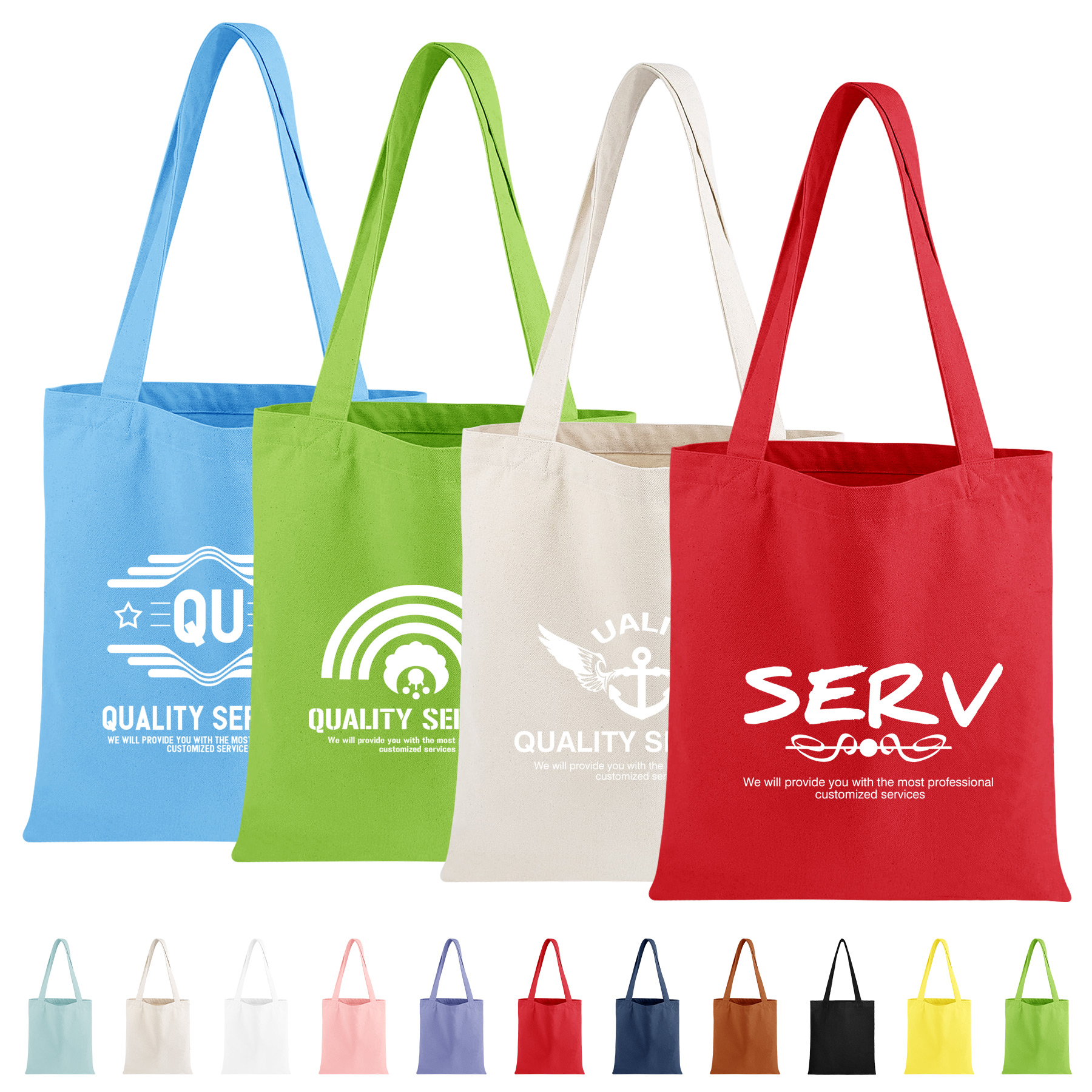 Recycled 10 OZ Poly-Cotton Canvas Tote Bag 4