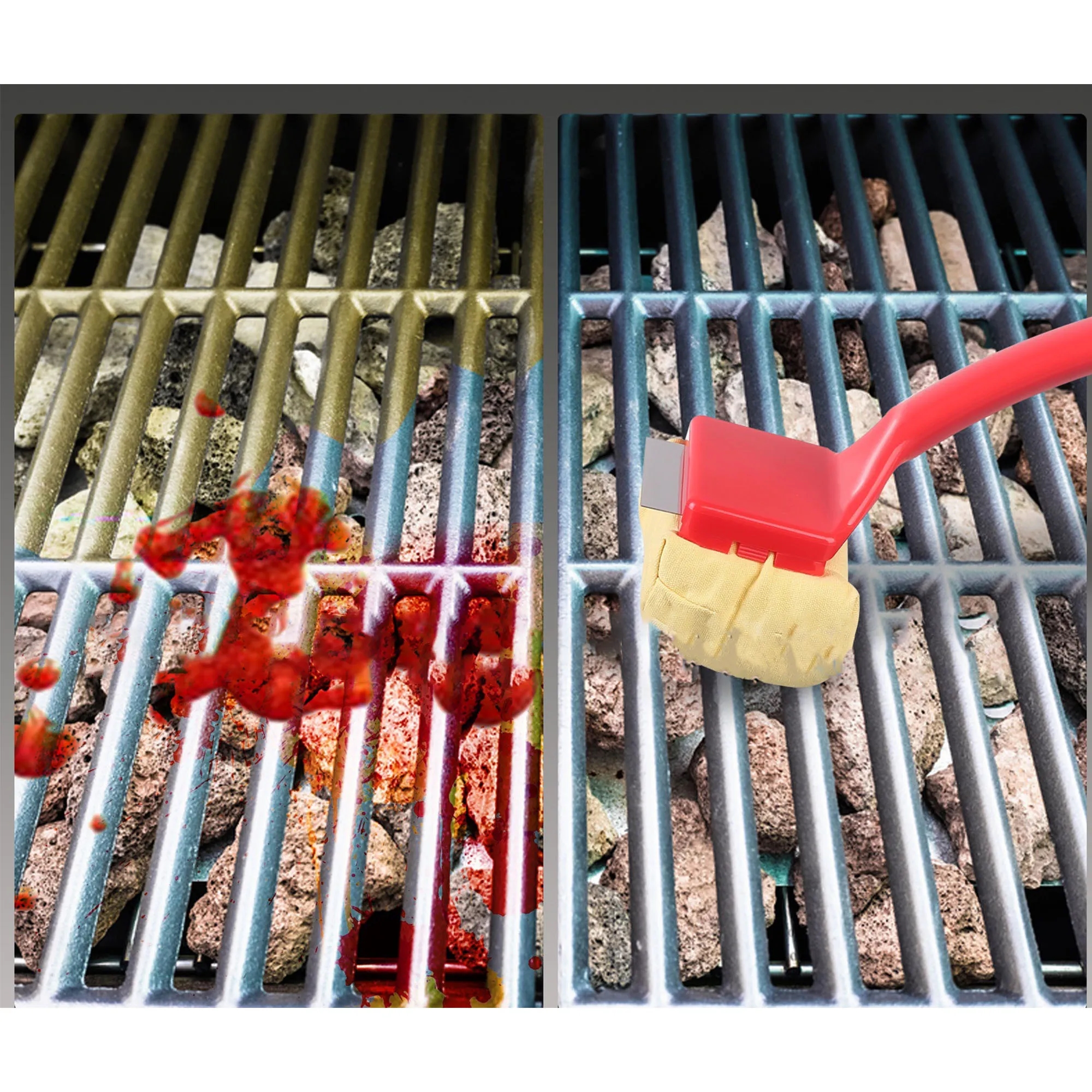 BBQ Replaceable Scraper Cleaning Head 8