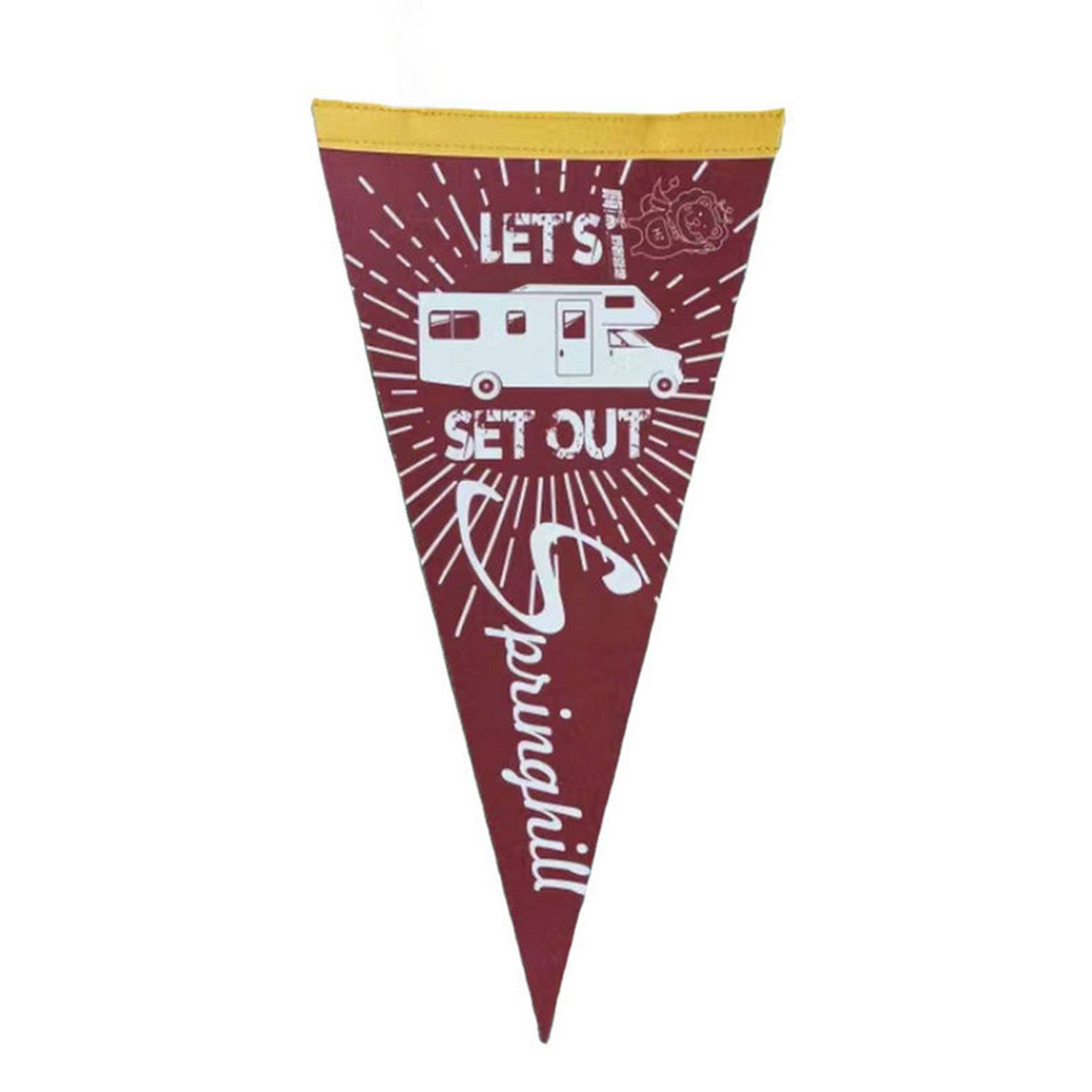 9" x 24" Colored Felt Pennant 8
