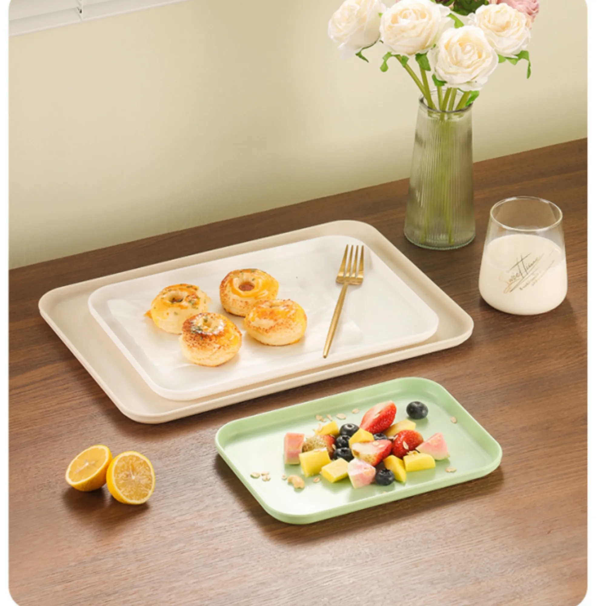 Plastic Square Dinner Plates 3