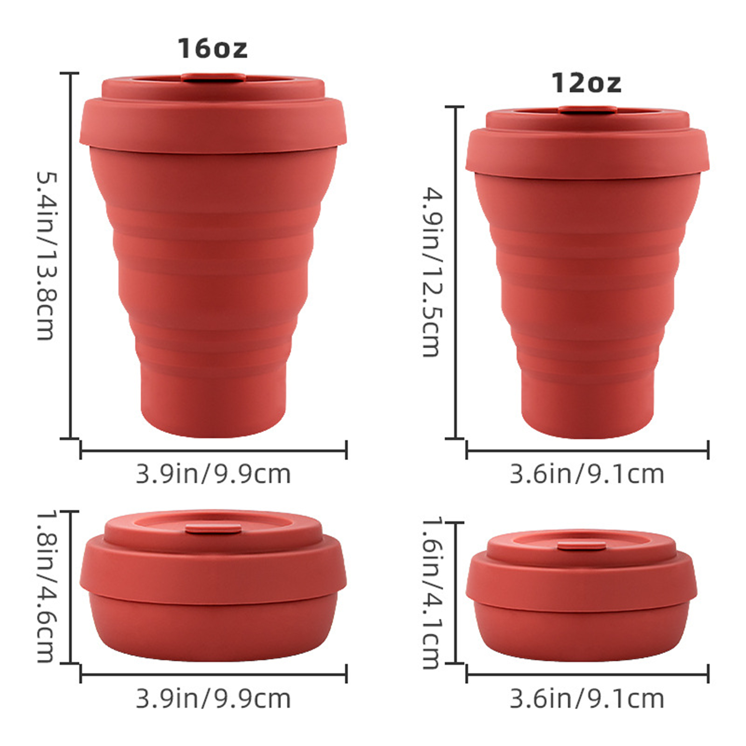 16Oz Collapsible Insulated Travel Coffee Mug 1