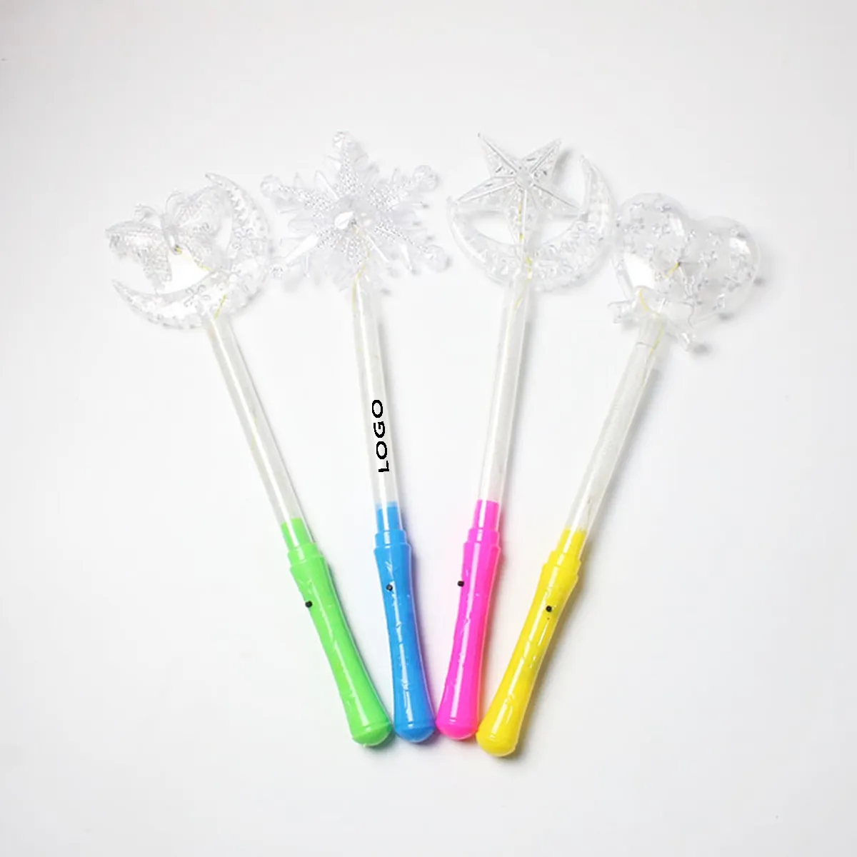 LED Light Up Frozen Snowflake Wand Toy 1