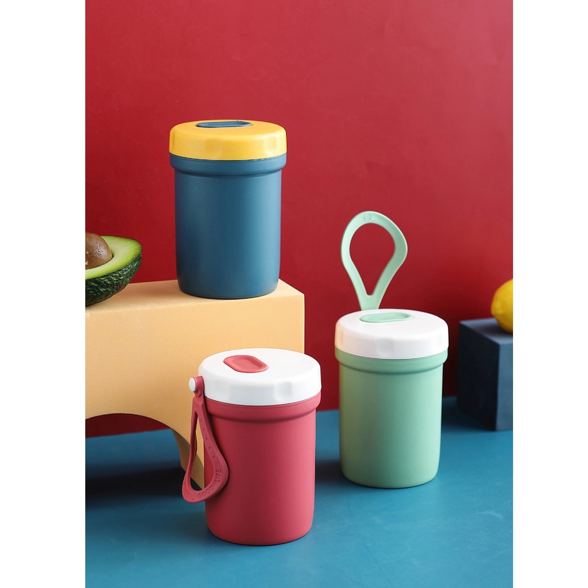 10oz Portable Cups Large Capacity Sealed Food Container 4
