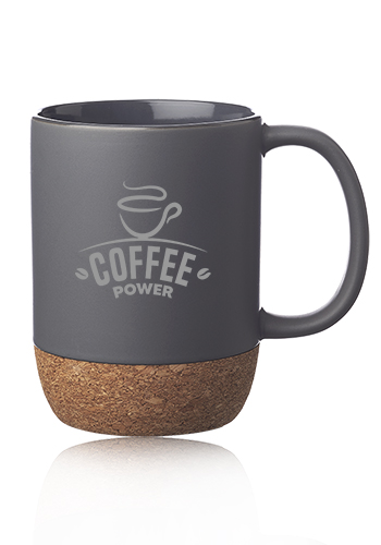 15 oz Matte Cork Bottom Ceramic Mugs 1