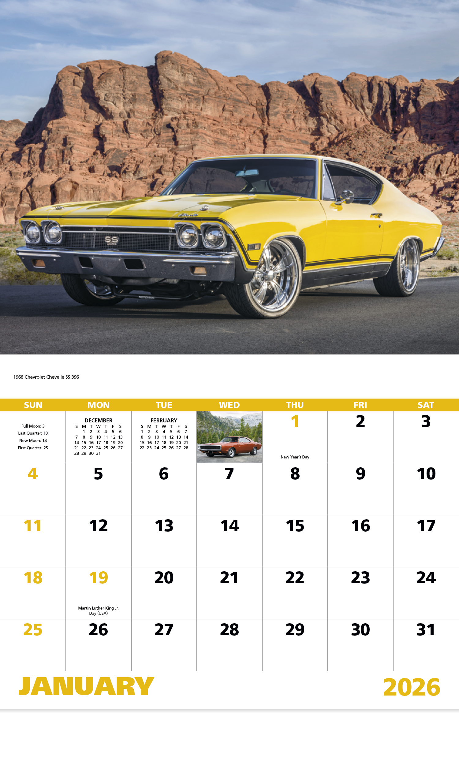 Good Value™ Muscle Thunder - Stapled Calendar 19