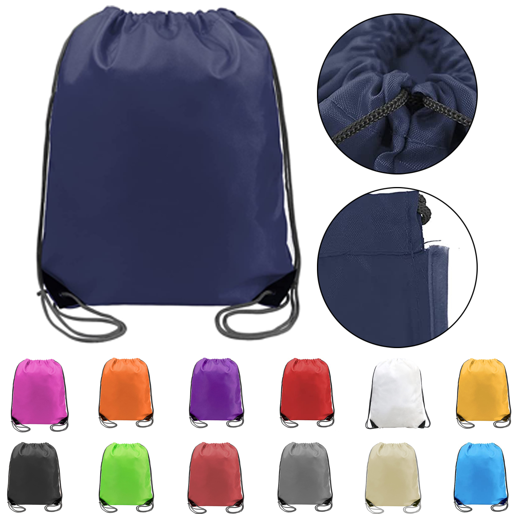 Sports Drawstring Bag String Backpack 2