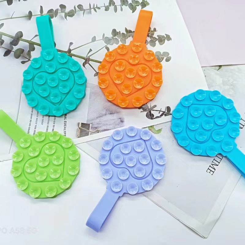 Round Silicone Suction Phone Case Adhesive Mount 1
