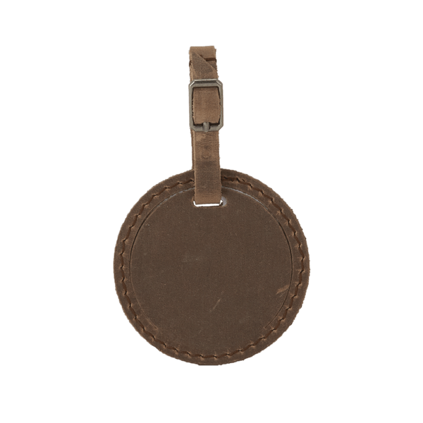 Culver Round Leather Luggage Tag 2