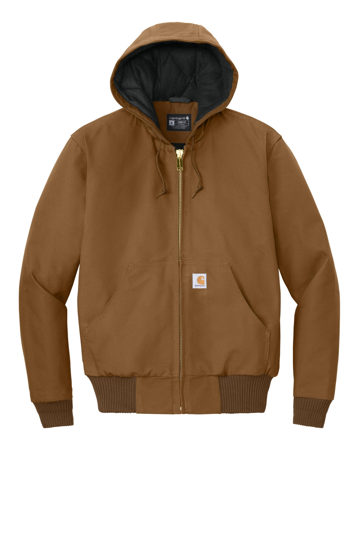 Carhartt Tall Quilted-Flannel-Lined Duck Active Jac. CTT106677 1