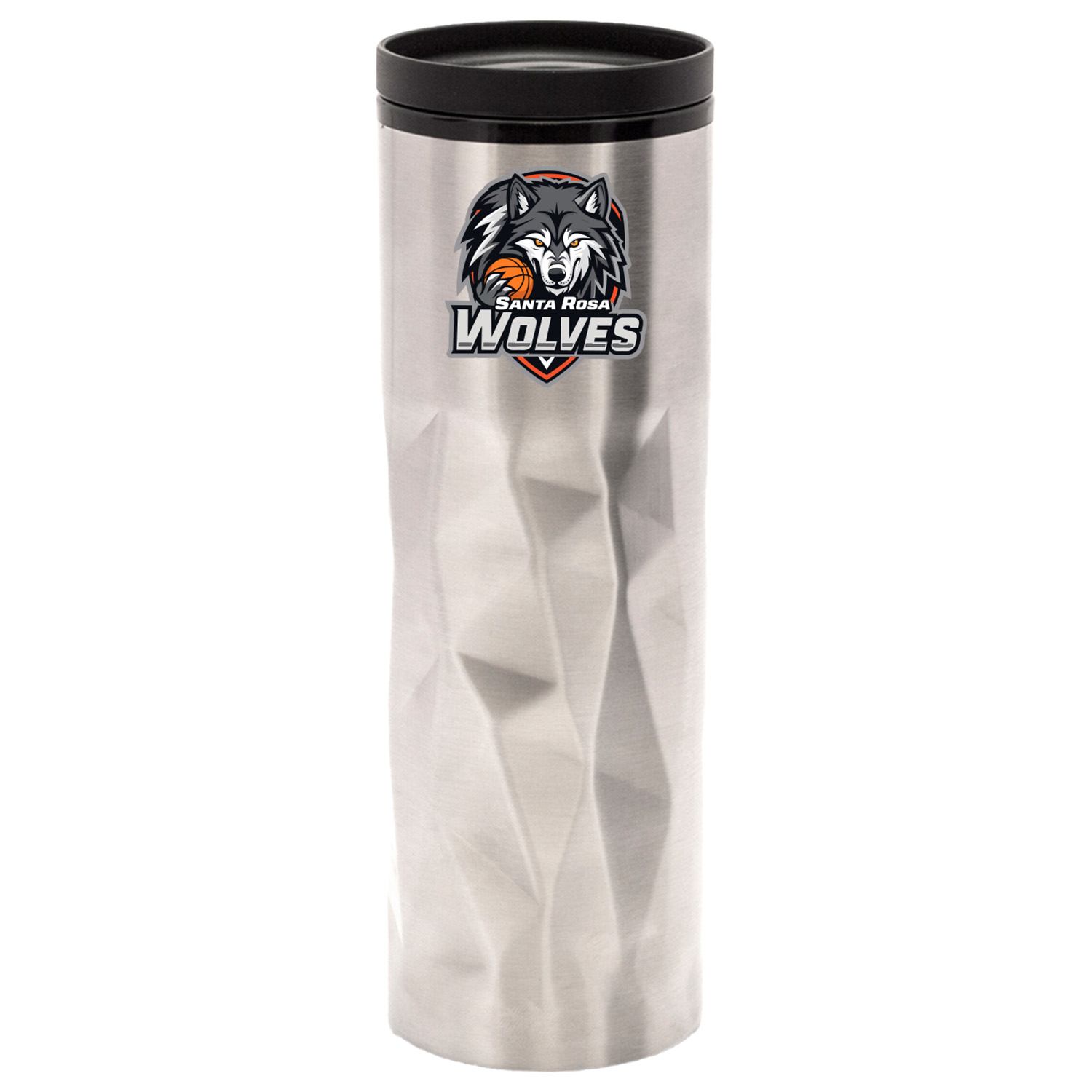 16 oz BPA free Stainless Steel Travel Mug w/ Thumb-Slide Lid 2
