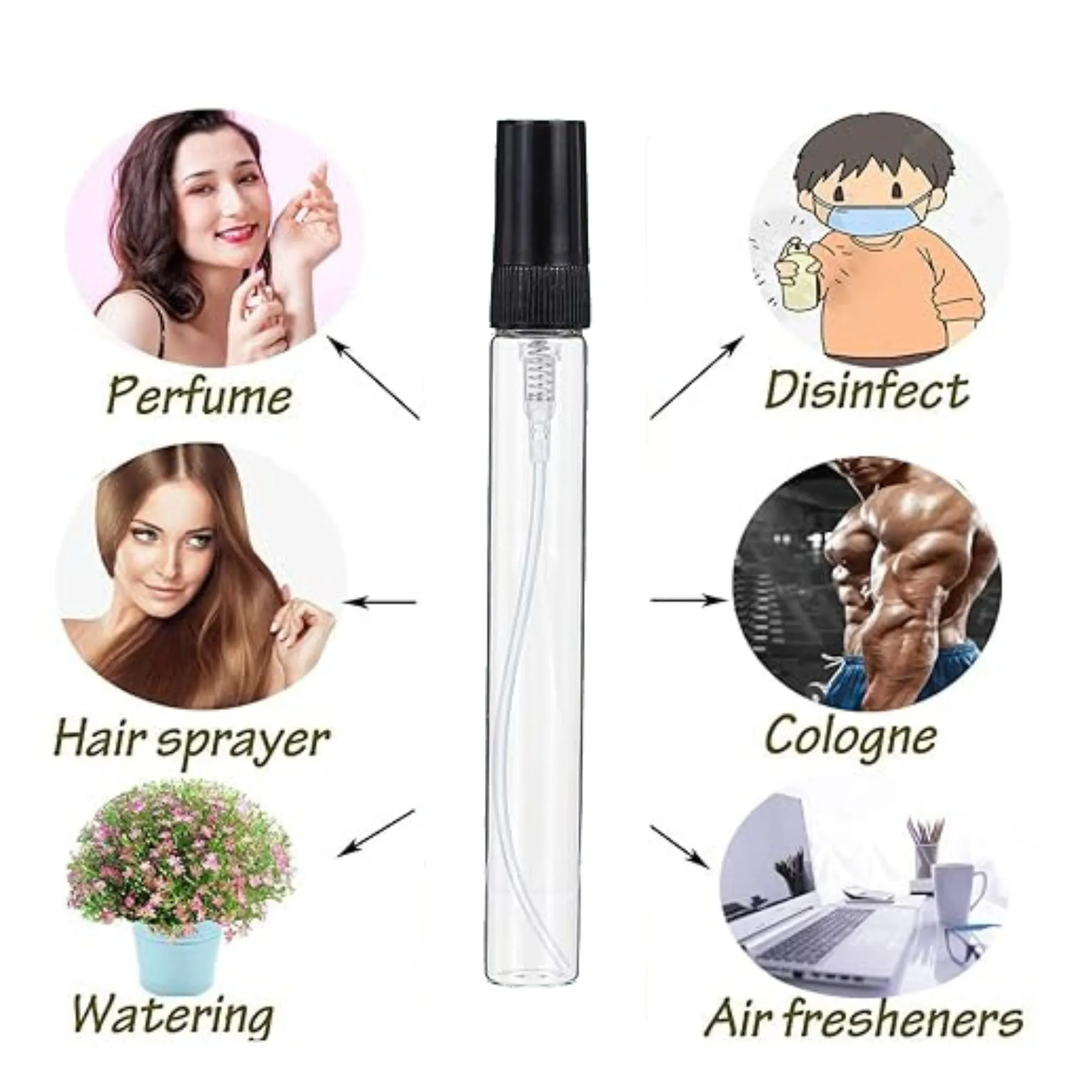 Portable Travel Perfume Spray Glass Bottle Free Shipping 4