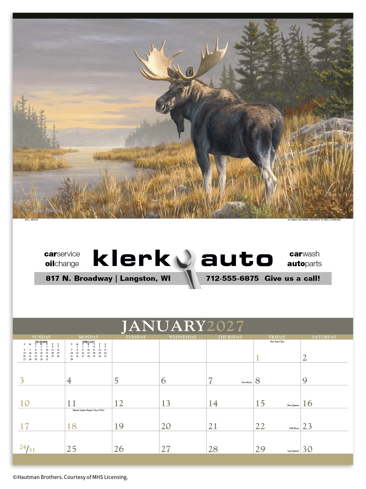 Triumph® Calendars Wildlife Art by the Hautman Brothers Calendar 31