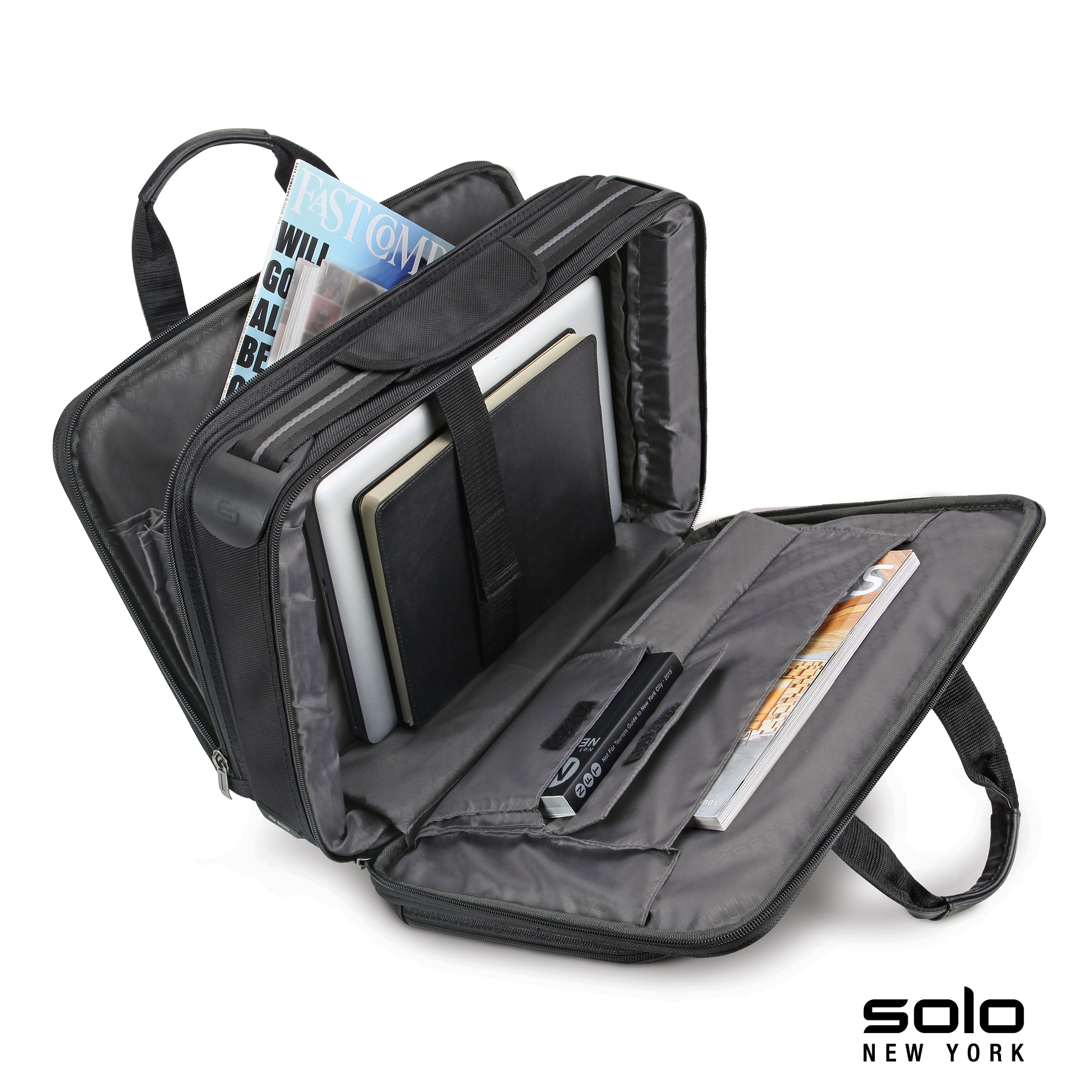 Solo New York Paramount Retractable Strap Briefcase 18
