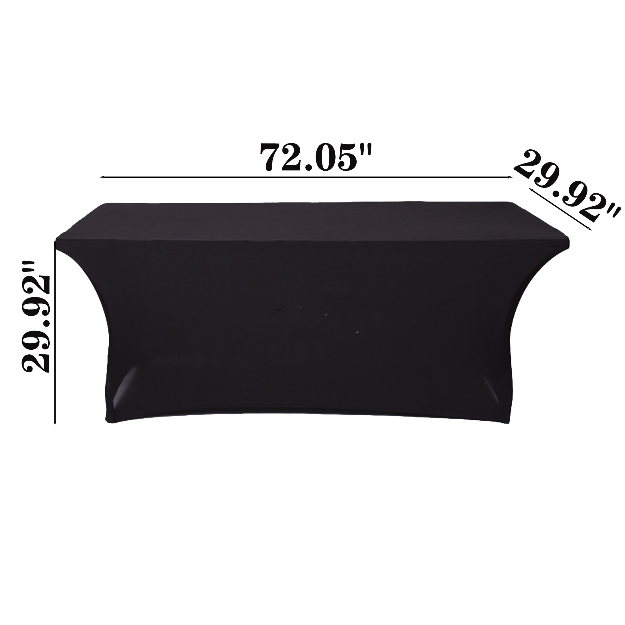 6FT Polyester Stretch Tablecloth 3