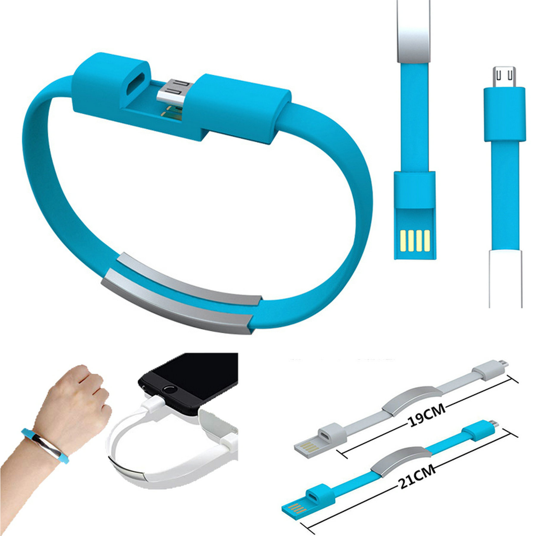 Silicone bracelet USB Data cable 1