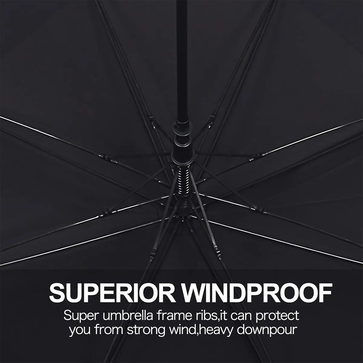 Custom 54 In Automatic Open Double Canopy Golf Umbrellas 4
