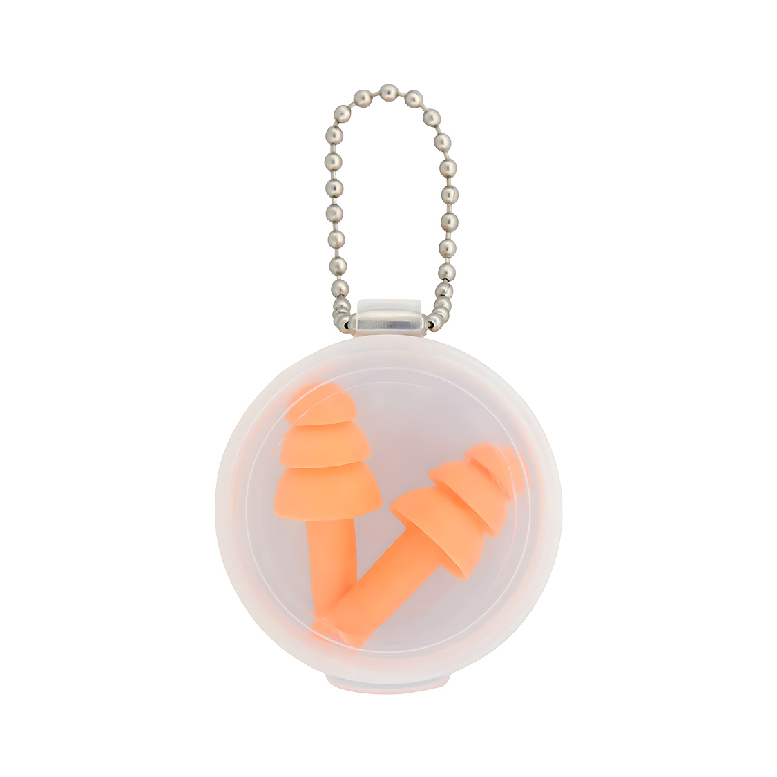 Silicone Earplugs In Clear Plastic Case 4