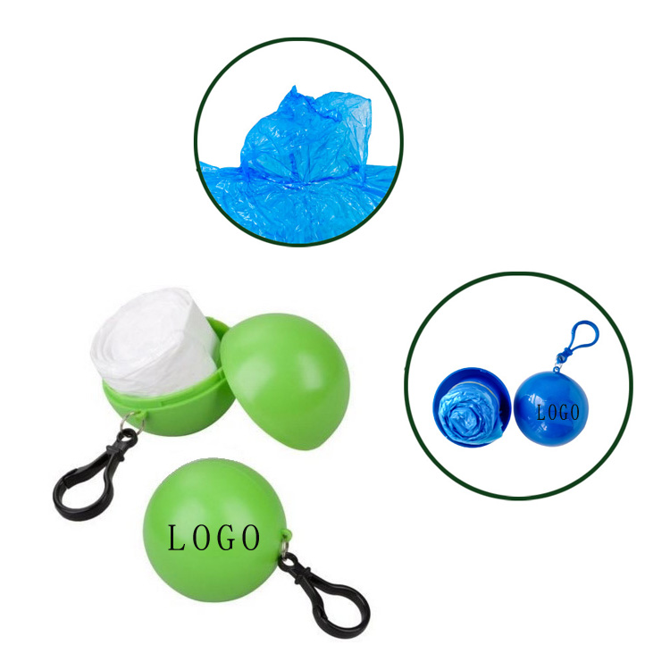 Disposable Plastic Ball Raincoats 1