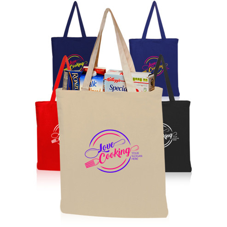 4 oz. Color Cotton Canvas Tote Bag 5
