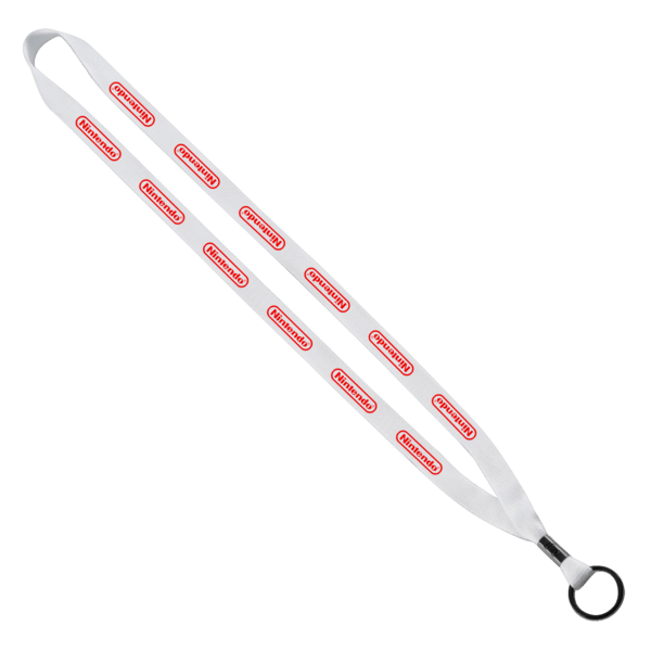 1/2" Polyester Lanyard with Metal Crimp & Split-Ring 19
