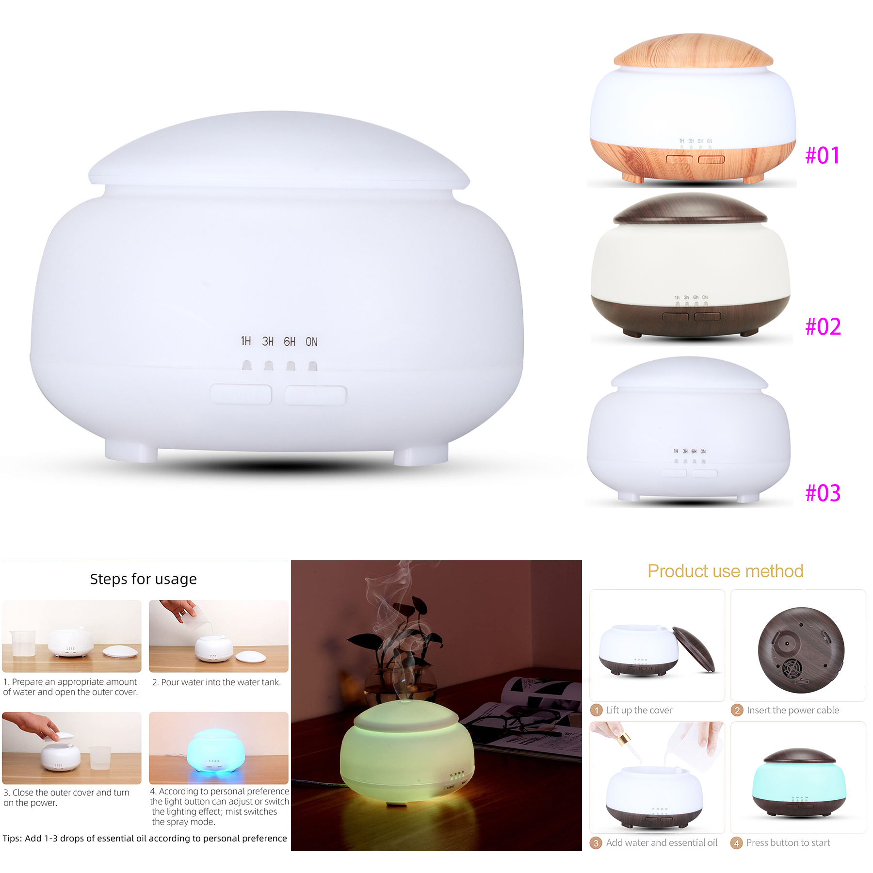 300ml Silent Humidifier 2