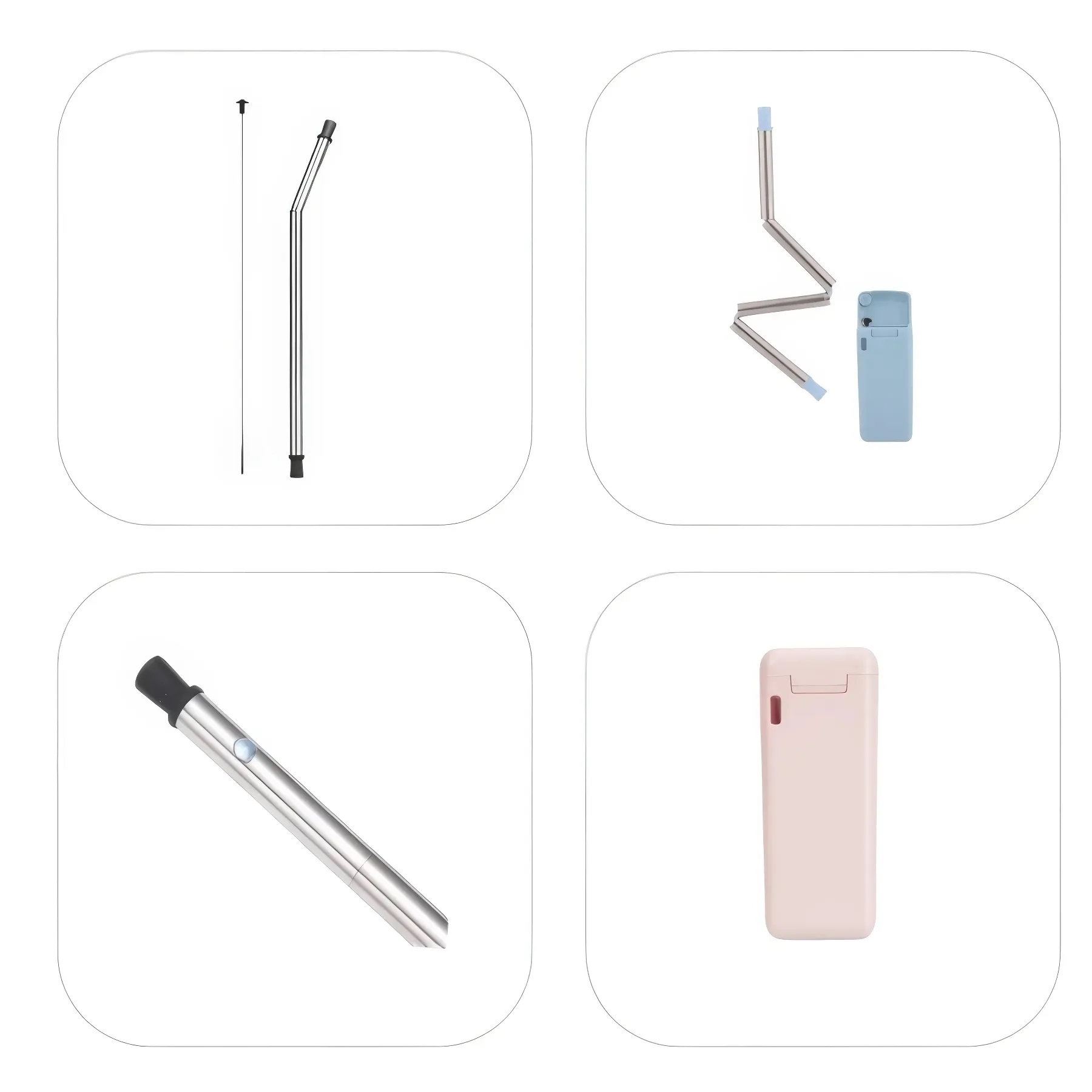 Stainless Steel Folding Straw 4