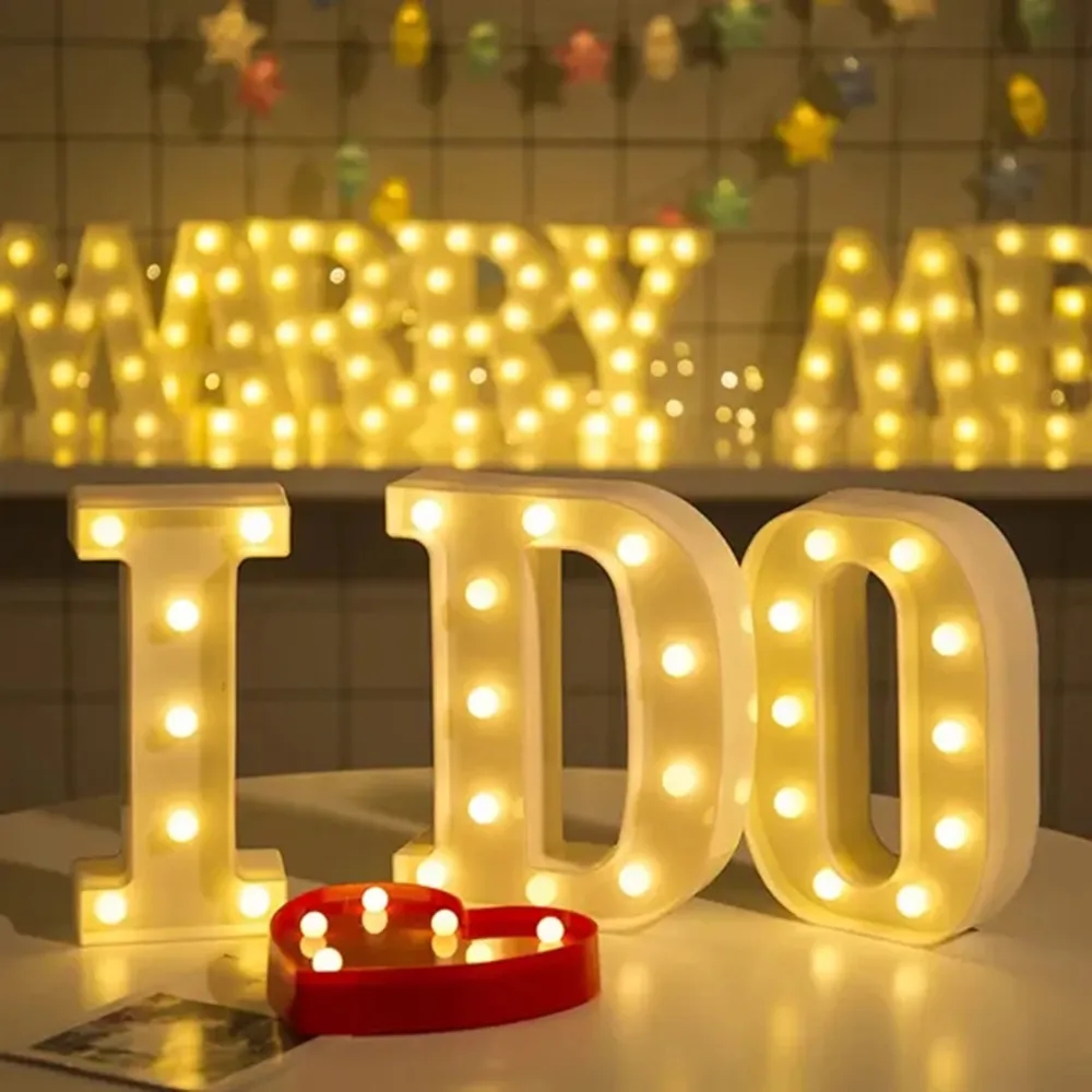 Decorative LED Glowing Marquee Letter 7
