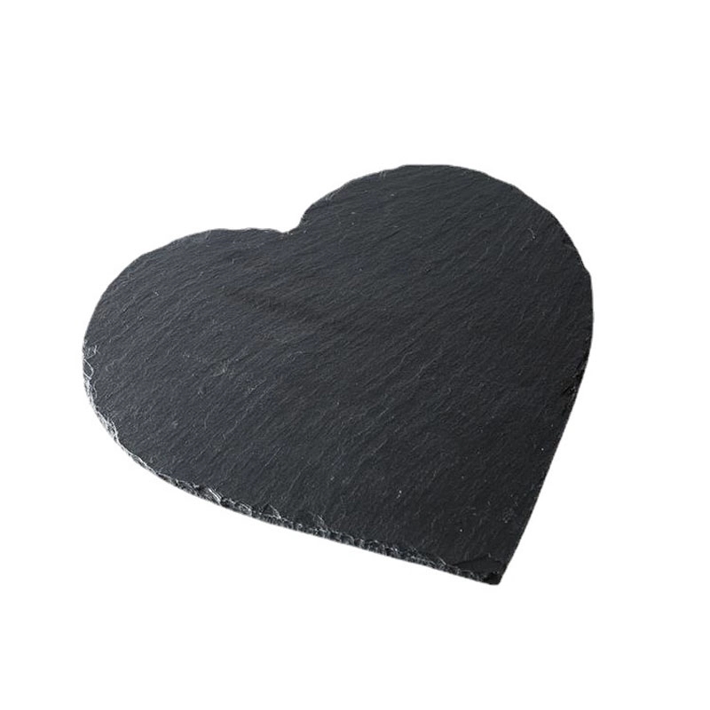 Custom Black heart-shaped  Stone Coasters 6