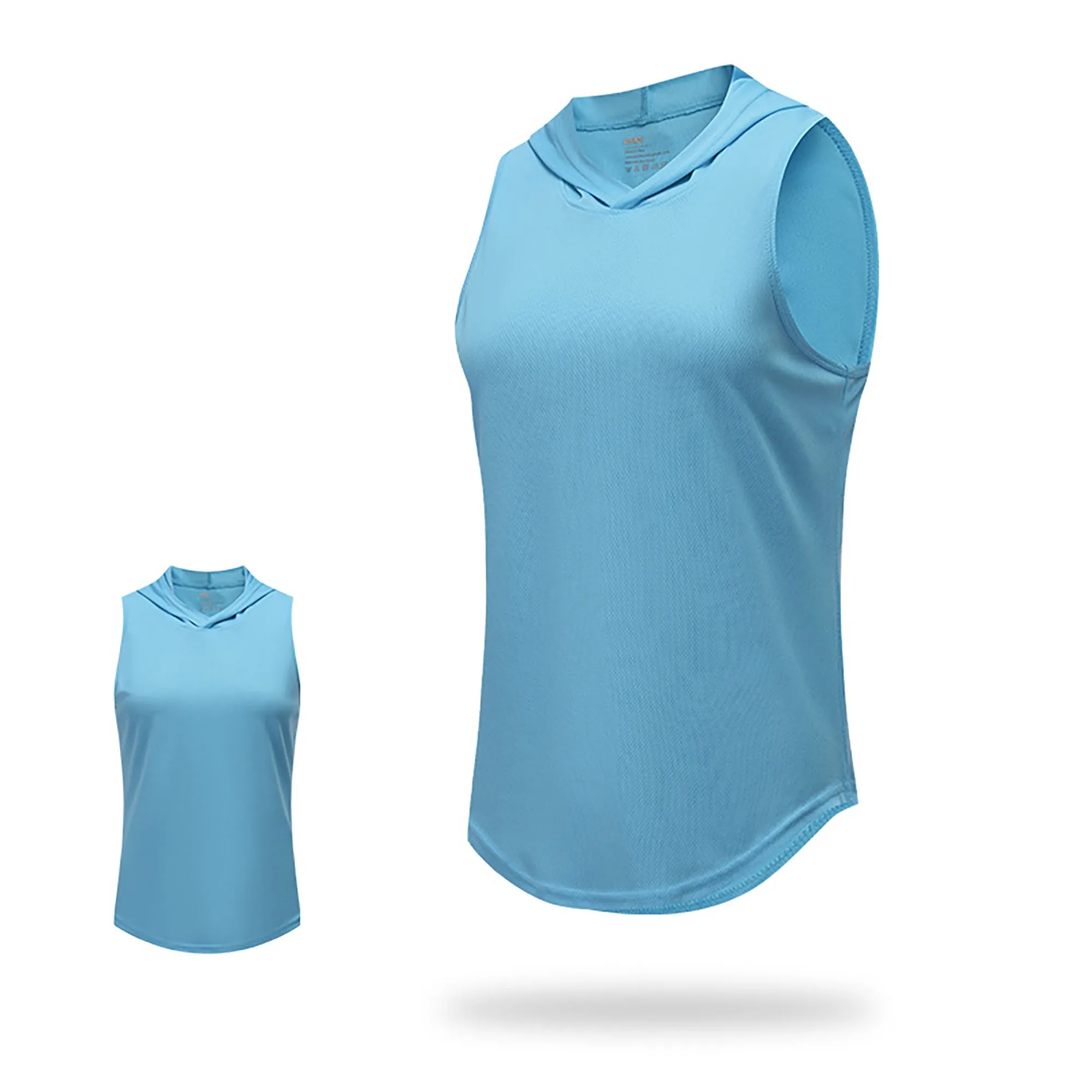 Women Breathable Hooded sports vest With Logo For Sport, Gym 5