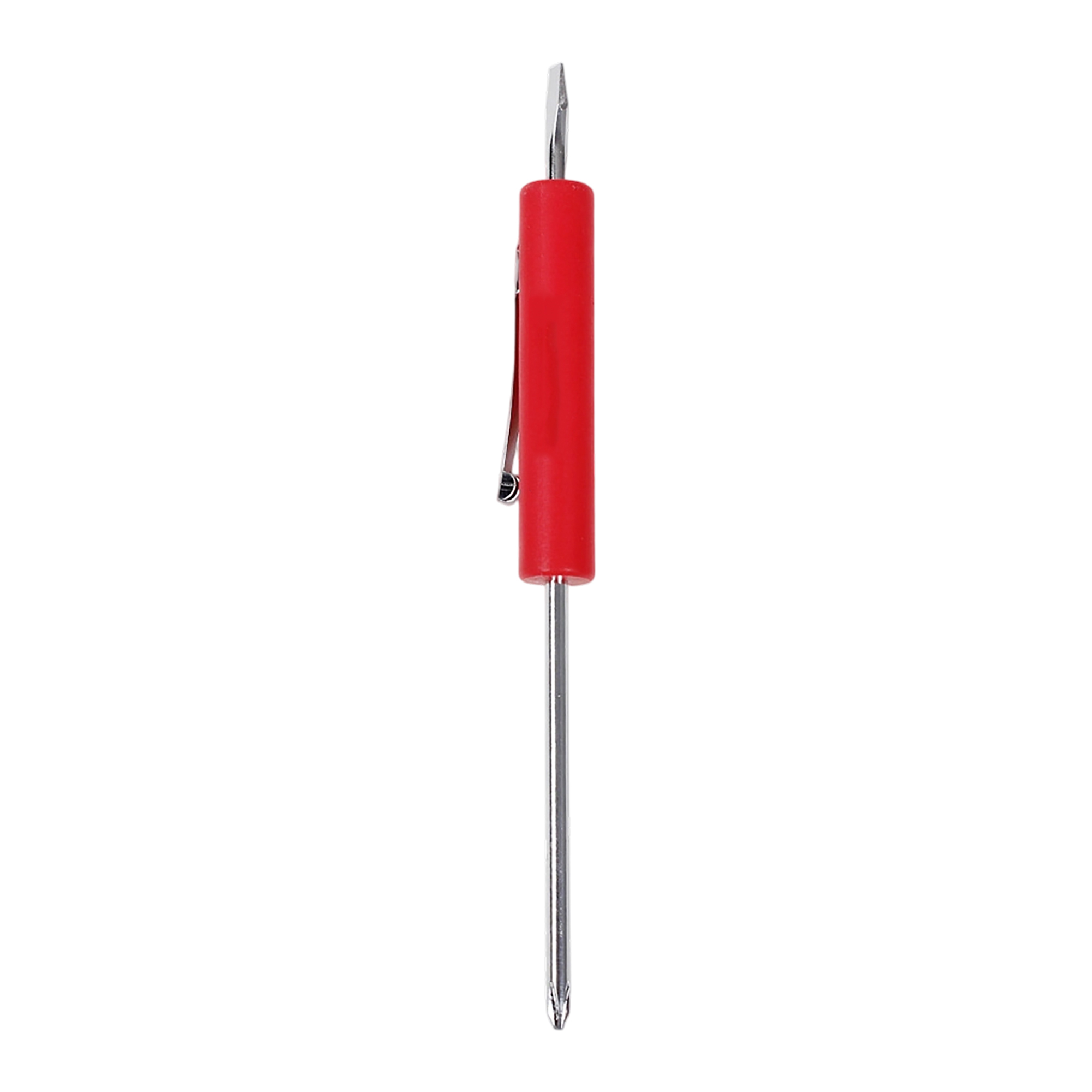 Reversible Pocket Screwdriver Flat Tip And Phillips Tip 5.2" By 0.5" 6