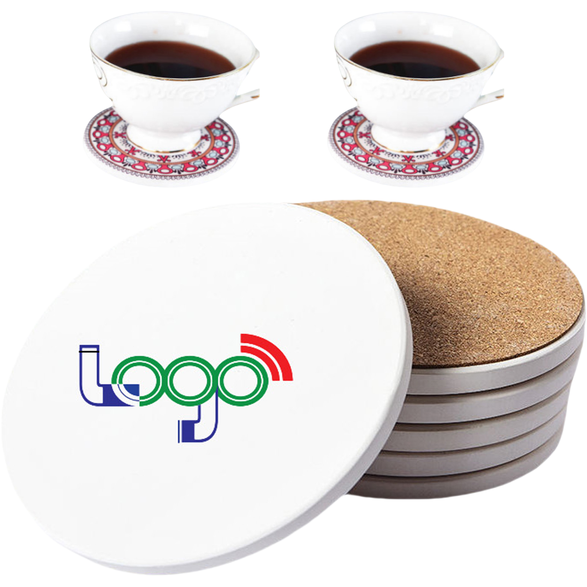 Ceramic Round Stone Coasters 3
