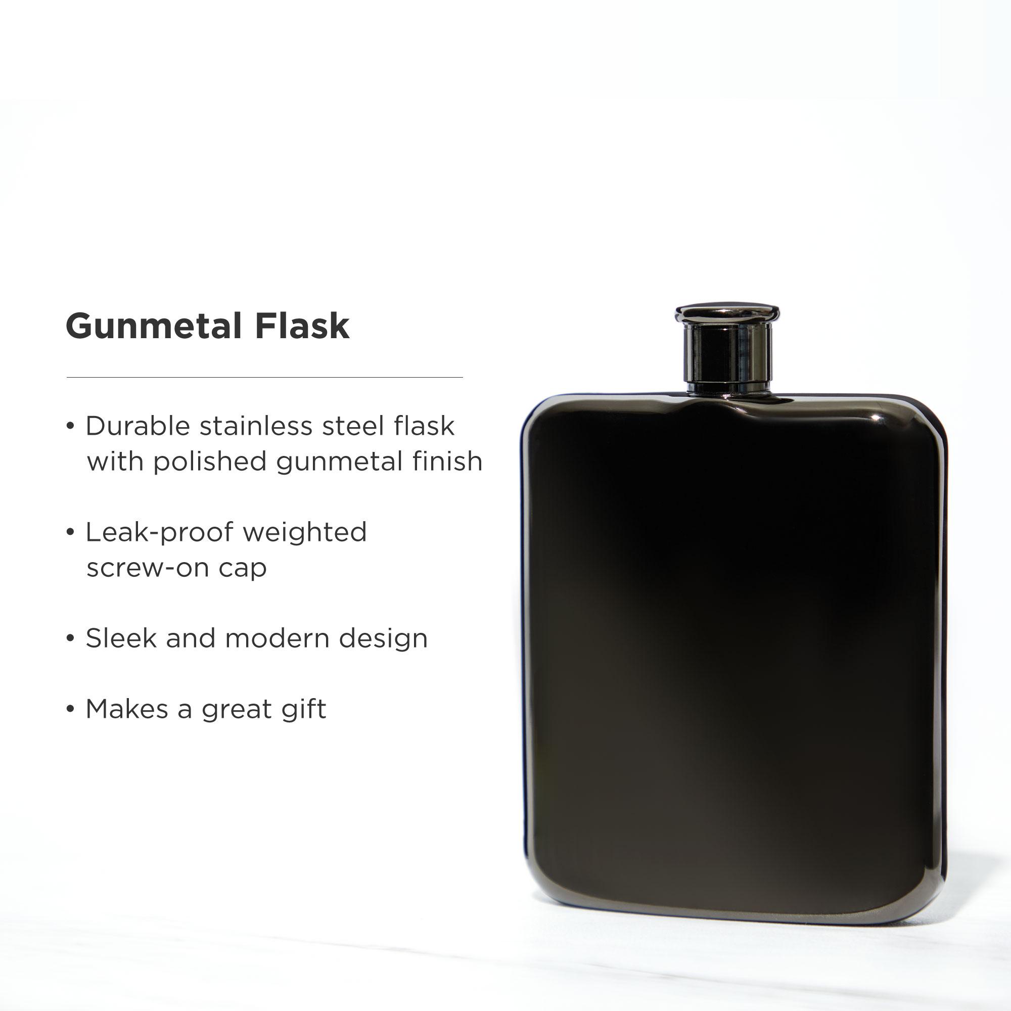 Viski® Polished Flask 3