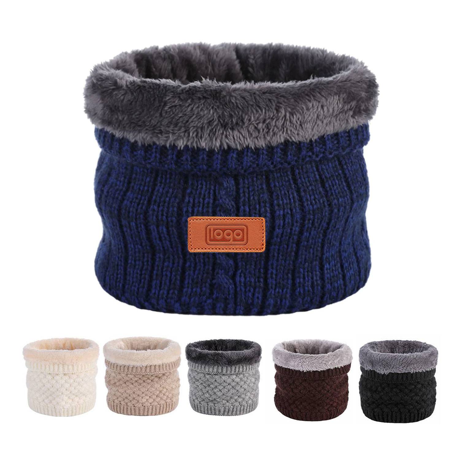 Winter knitted wool collar 1