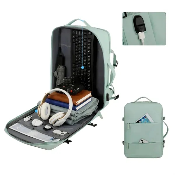 Multi-Compartment Oxford Travel Backpack 2